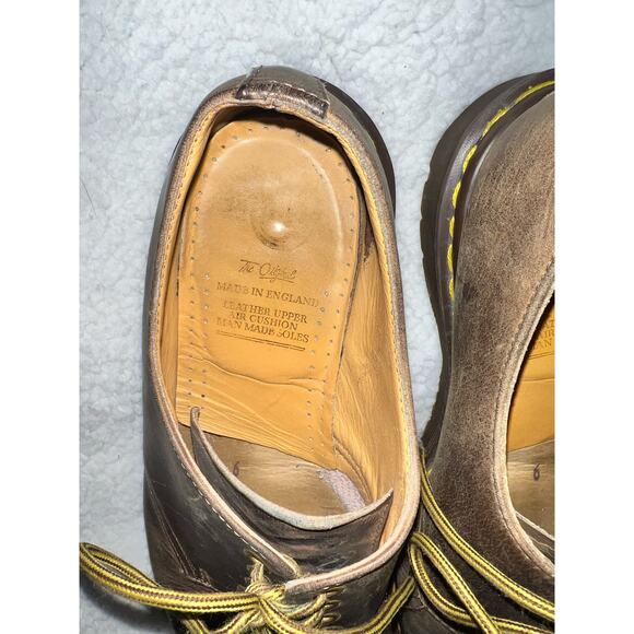 Vintage Dr Martens 1561 4 eye Oxford CrazyHorse Made in England - sz 12 - E17 main image 9